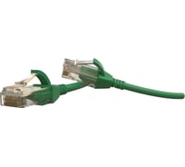 Патч-корд Hyperline u/utp, cat.6a (100 fluke component tested), 10g, lszh, 5 м, зеленый 490063