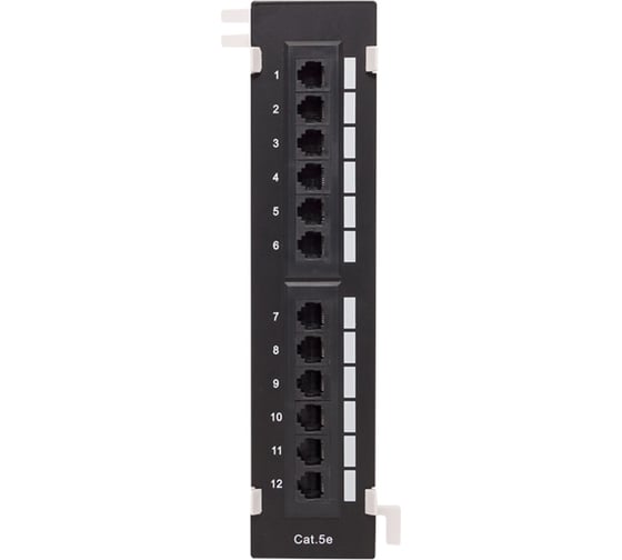 Настенная неэкранированная патч-панель EKF teracom pro cat.5e utp 12 портов rj-45 dual idc TRP-WPP-5EUTP-12