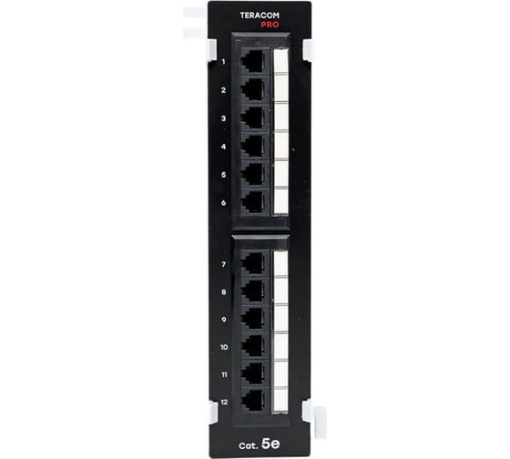 Настенная неэкранированная патч-панель EKF teracom pro cat.5e utp 12 портов rj-45 dual idc TRP-WPP-5EUTP-12