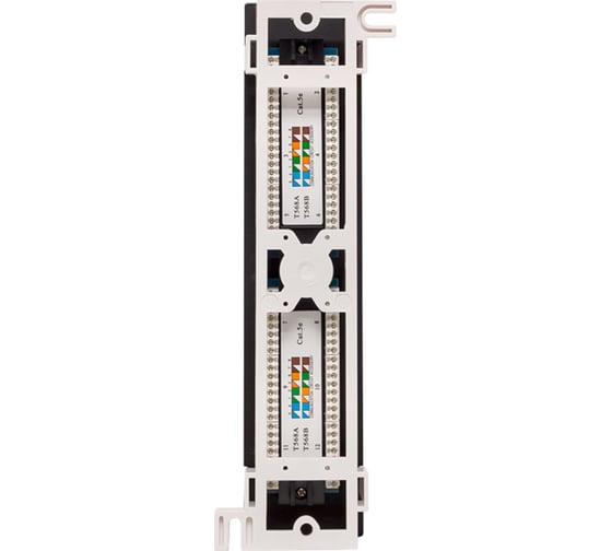 Настенная неэкранированная патч-панель EKF teracom pro cat.5e utp 12 портов rj-45 dual idc TRP-WPP-5EUTP-12