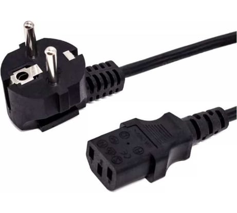 Кабель питания FL-PC16-EU-C13-5M CEE 7/7- С13, 3х1 мм², 220В, 10A, чёрный, 5 м. Filum 00-01011180