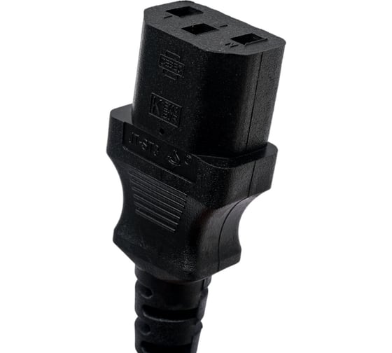 Кабель питания Filum cee 7/7- с13, 3x1 мм², 220в, 10a, чёрный, 1 м FL-PC16-EU-C13-1M