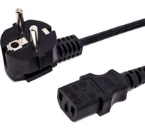Кабель питания FL-PC-SH90/C13-C1-1.8-BK ПВС-АП 3x1.0 CEE 7/7(Schuko) угловая  - C13, 220/250В, 10А, чёрный, 1.8м Filum 00-00882935