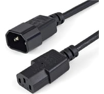 Кабель питания Filum с13- c14, 3x0,75мм², 220в, 10a, чёрный, 1,2 м FL-PC10-C13-C14-1,2M