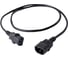 Кабель питания FL-PC10-C13-C14-1.2M С13- C14, 3х0.75мм², 220В, 10A, чёрный, 1.2 м. Filum 00-01010467 3