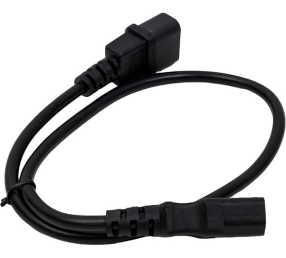 Кабель питания Filum с13- c14, 3x1 мм², 220в, 10a, чёрный, 0,6 м FL-PC16-C13-C14-0,6M