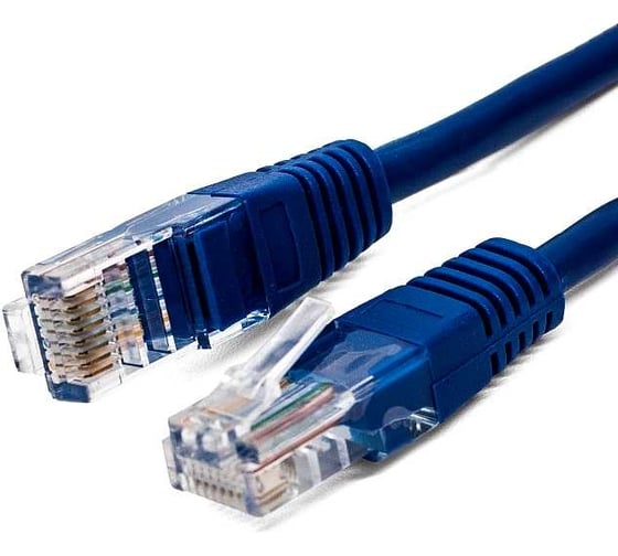 Кабель патч-корд Filum u/utp 6 кат, 2м 26awg(7x0,16 мм), омедненный алюминий (cca), pvc, синий FL-U6-2M-BL 1