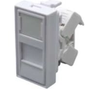 Модуль розетки SUPRLAN 45x22,5 8P8C (RJ-45) cat.5e 10-0360