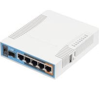 Беспроводной маршрутизатор Mikrotik hap ac 2.4+5ггц, 802.11a/b/g/n/ac, 5x ethernet 1g, 1x sfp RB962UiGS-5HacT2HnT