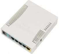 Маршрутизатор Wi-fi Mikrotik 128mb ram, 5xgbit lan, 2.4ghz 802b/g/n, plastic case, psu RB951G-2HnD