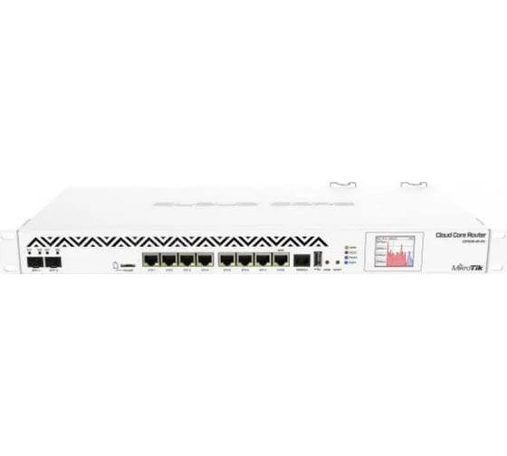 Маршрутизатор Mikrotik 36-cores, 1.2ghz per core, 4gb ram, 2xsfp+ cage, 8xgbit lan, routeros l6, 1u rackmount case, psu, r2 CCR1036-8G-2S+