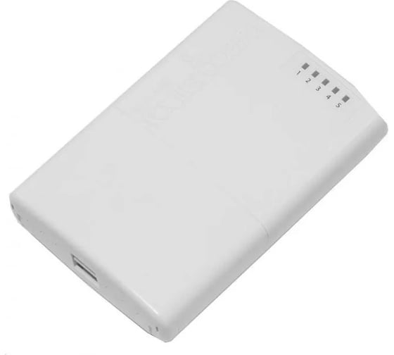 Маршрутизатор Mikrotik powerbox with 650mhz cpu, 64mb ram, 5xlan (four with poe out), routeros l4, outdoor case, psu, poe, mounting set RB750P-PBr2