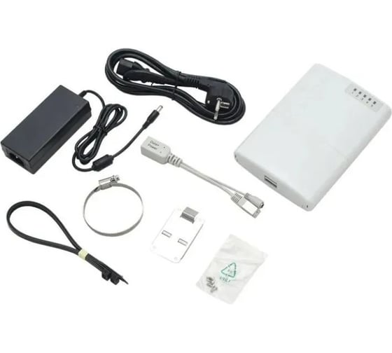 Маршрутизатор Mikrotik powerbox with 650mhz cpu, 64mb ram, 5xlan (four with poe out), routeros l4, outdoor case, psu, poe, mounting set RB750P-PBr2