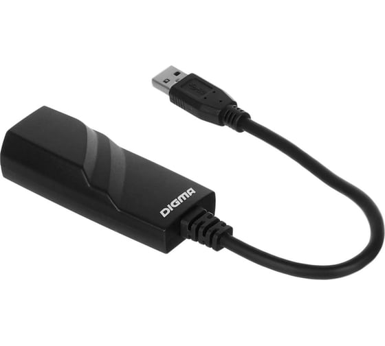 Сетевой адаптер DIGMA Gigabit Ethernet D-USB3-LAN1000 USB, 3.0 (упаковка 1шт) 1717084