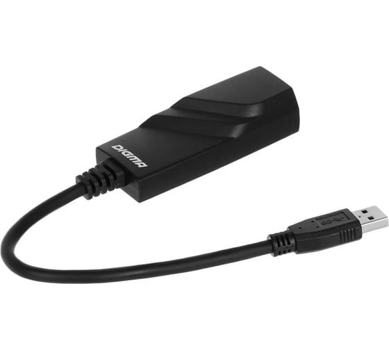 Сетевой адаптер DIGMA Gigabit Ethernet D-USB3-LAN1000 USB, 3.0 (упаковка 1шт) 1717084