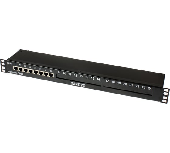 Устройство грозозащиты для локальной вычислительной сети OSNOVO SP-IP8/1000R (скорость до 1000 Мбит/с) на 8 портов sct1485 1