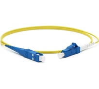 Волоконно-оптический патч-корд (шнур) Hyperline FC-S2-9-LC/UR-SC/UR-H-0.5M-LSZH-YL SM 9/125 (OS2), LC-SC, 2.0 мм, simplex, LSZH, 0.5 м 378132