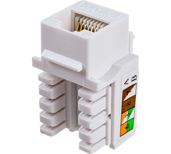 Вставка Keystone NEWMAX RJ-45, категория 5e, белый, NM-KSTU90/WH