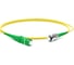 Волоконно-оптический патч-корд (шнур) Hyperline FC-S2-9-SC/AR-ST/AR-H-2M-LSZH-YL SM 9/125 (OS2), SC/APC-ST/APC, 2.0 мм, simplex, LSZH, 2 м 250710 1
