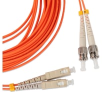 Волоконно-оптический патч-корд (шнур) Hyperline FC-D2-62-SC/PR-ST/PR-H-30M-LSZH-OR MM 62.5/125, ST-SC, 2.0 мм, duplex, LSZH, 30 м 243349