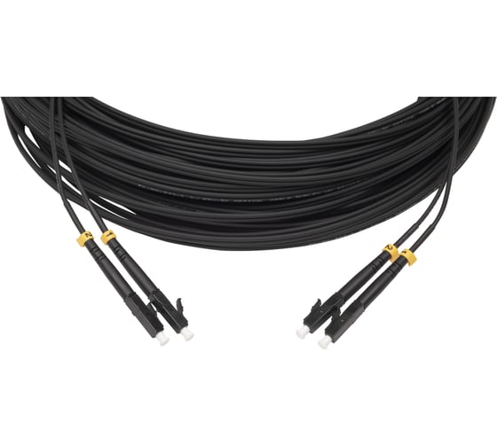 Волоконно-оптический патч-корд (шнур) Hyperline FC-D2-503-LC/PR-LC/PR-H-3M-LSZH-BK MM 50/125(OM3), LC-LC, duplex, 10G/40G, LSZH, 3 м, черный 403127 1