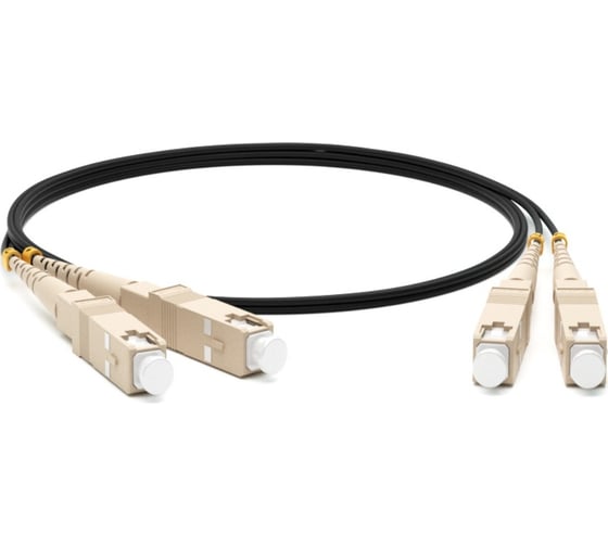 Волоконно-оптический патч-корд (шнур) Hyperline FC-D2-50-SC/PR-SC/PR-H-20M-LSZH-BK MM 50/125, SC-SC, 2.0 мм, duplex, LSZH, 20 м, черный 405344