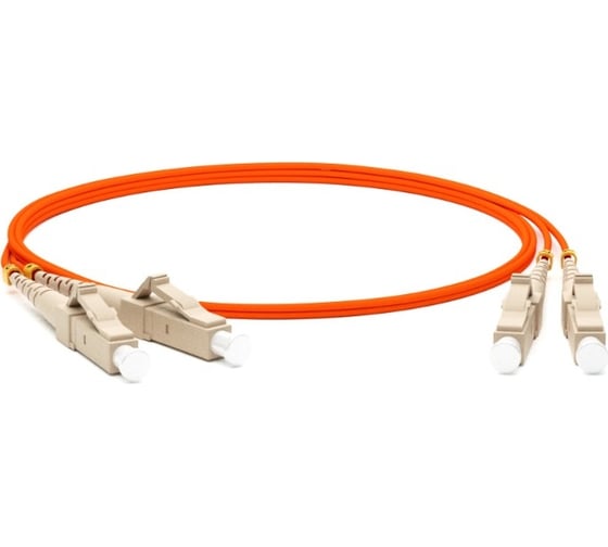 Волоконно-оптический патч-корд (шнур) Hyperline FC-S2-50-SC/PR-SC/PR-H-0.5M-LSZH-OR MM 50/125, SC-SC, 2.0 мм, simplex, LSZH, 0.5 м 399661