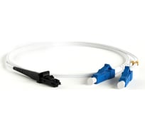 Волоконно-оптический патч-корд (шнур) Hyperline FC-D2-9A1-LC/UR-MTRJM/UR-H-1M-LSZH-WH SM 9/125 (G.657), LC-MTRJ(папа), 2.0 мм, duplex, LSZH, 1м 39405