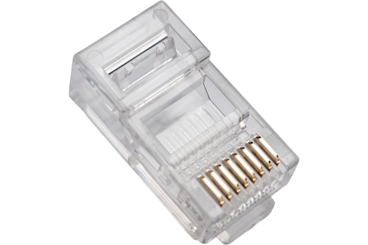 Коннектор RJ-45 TWT 8P8C UTP категория 5e, универсальный, 100 шт. в ...
