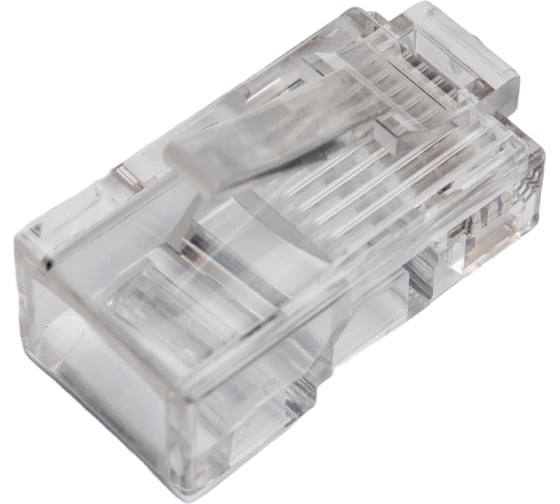 Коннектор RJ-45 TWT 8P8C UTP категория 5e, универсальный, 100 шт. в упаковке PL45-8P8C
