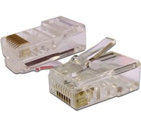 Коннектор RJ-45 TWT 8P8C UTP категория 6, универсальный, 100 шт. в упаковке PL45-8P8C-6