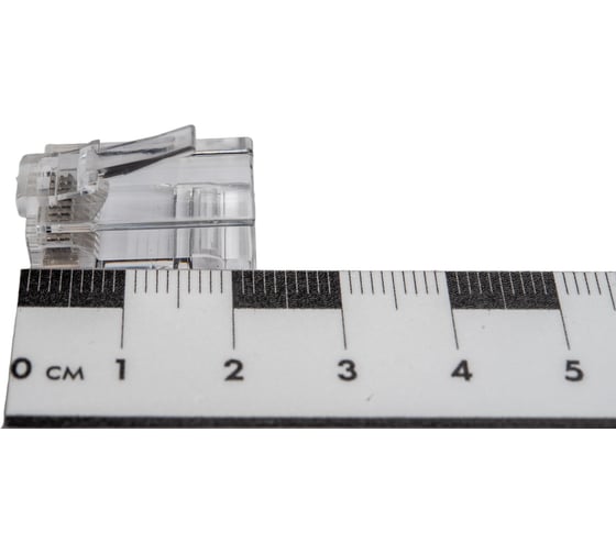 Коннектор RJ-45 TWT 8P8C UTP категория 5e, универсальный, со вставкой, 100 шт. в упаковке PL45-8P8C-V