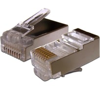 Коннектор RJ-45 TWT 8P8C FTP категория 6, экранированный, универсальный, 100 шт. в упаковке PL45/S-8P8C-6