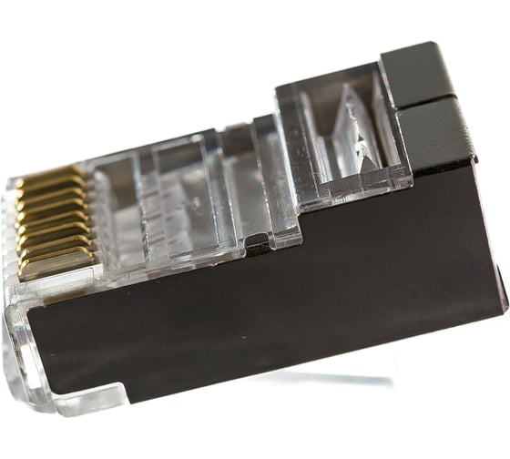 Коннектор RJ-45 TWT 8P8C FTP категория 6, экранированный, универсальный, 100 шт. в упаковке PL45/S-8P8C-6