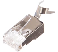 Коннектор RJ-45 TWT FTP 8P8C категория 6А, экранированный, универсальный, со вставкой 100 шт PL45/S-8P8C-6A