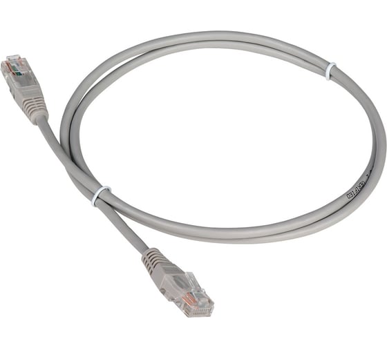 Патч-корд TWT RJ45-RJ45, 2 пары, UTP, категория 5е, 3 м, серый, 45-45-3.0-GY