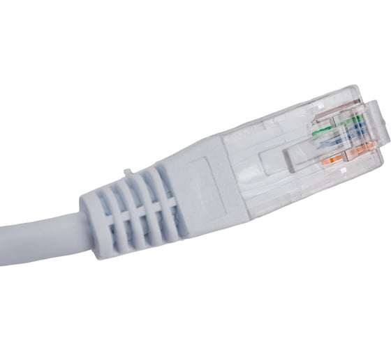 Патч-корд TWT RJ45-RJ45, 4 пары, UTP, категория 5е, 1 м, белый, 45-45-1.0-WH