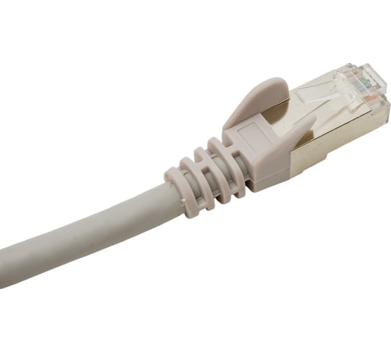 Патч-корд TWT RJ45-RJ45, 4 пары, FTP, категория 6, 2 м, серый, 45-45-2.0/S6-GY