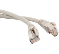 Патч-корд TWT RJ45-RJ45, 4 пары, FTP, категория 5е, 1 м, серый, 45-45-1.0/S-GY