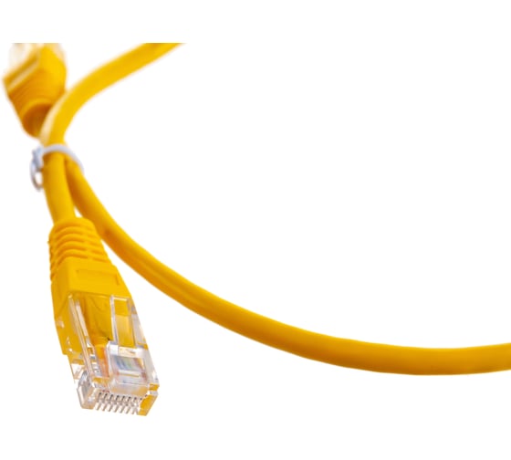 Патч-корд TWT RJ45-RJ45, 4 пары, UTP, категория 5е, 0.5 м, желтый, 45-45-0.5-YL