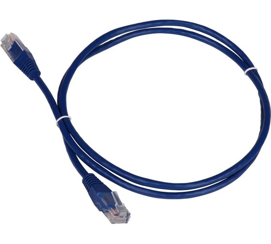 Патч-корд TWT RJ45-RJ45, 4 пары, UTP, категория 5е, 1.5 м, синий, 45-45-1.5-BL