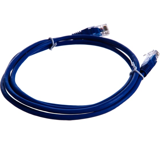 Патч-корд TWT RJ45-RJ45, 4 пары, UTP, категория 5е, 1.5 м, синий, 45-45-1.5-BL