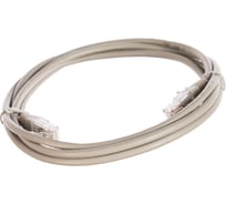 Патч-корд TWT RJ45-RJ45, 4 пары, UTP, категория 5е, 2 м, серый, 45-45-2.0-GY