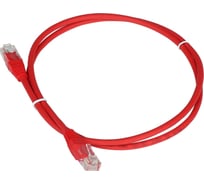 Патч-корд TWT RJ45-RJ45, 4 пары, UTP, категория 5е, 1.5 м, красный, 45-45-1.5-RD
