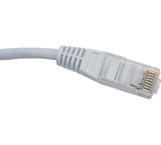 Патч-корд TWT RJ45-RJ45, 4 пары, UTP, категория 5е, 5 м, белый, 45-45-5.0-WH