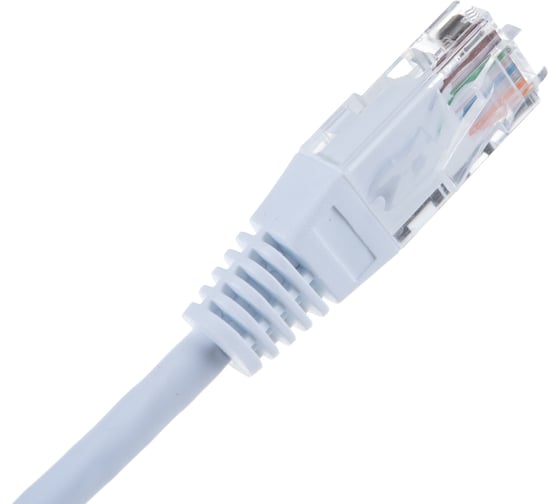 Патч-корд TWT RJ45-RJ45, 4 пары, UTP, категория 5е, 0.3 м, белый, 45-45-0.3-WH