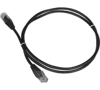 Патч-корд TWT RJ45-RJ45, 4 пары, UTP, категория 5е, 5 м, черный, 45-45-5.0-BK