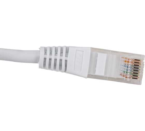 Патч-корд TWT RJ45-RJ45, 4 пары, UTP, категория 5е, 1.5 м, белый, 45-45-1.5-WH
