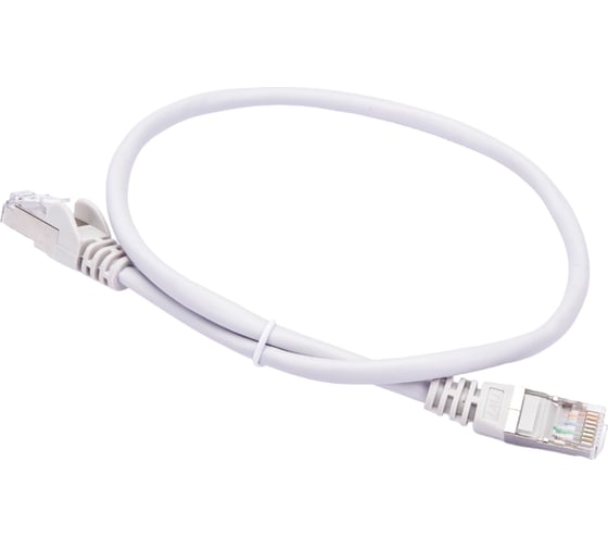 Патч-корд TWT RJ45-RJ45, 4 пары, FTP, категория 5е, 0.5 м, серый, 45-45-0.5/S-GY