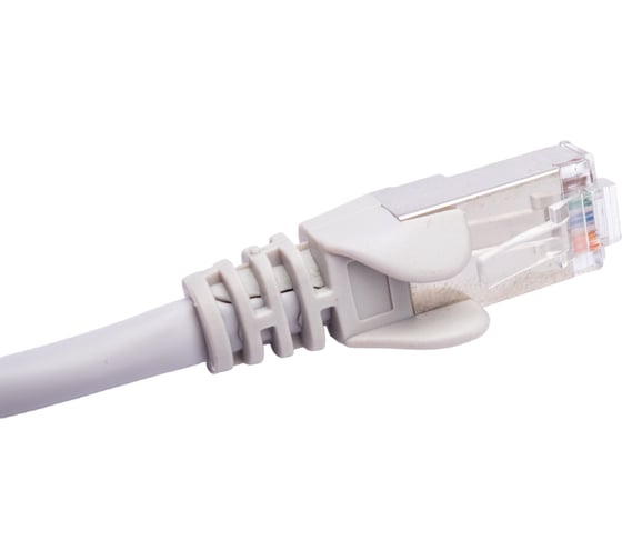 Патч-корд TWT RJ45-RJ45, 4 пары, FTP, категория 5е, 0.5 м, серый, 45-45-0.5/S-GY